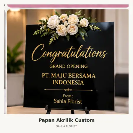 Papan Bunga Akrilik Simalungun